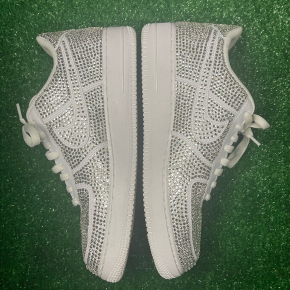 Custom Rhinestone Air Force 1s - Picture 4 of 11